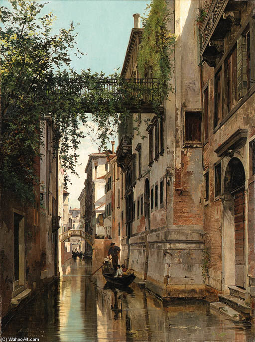 A Venetian Canal - — Antonietta Brandeis