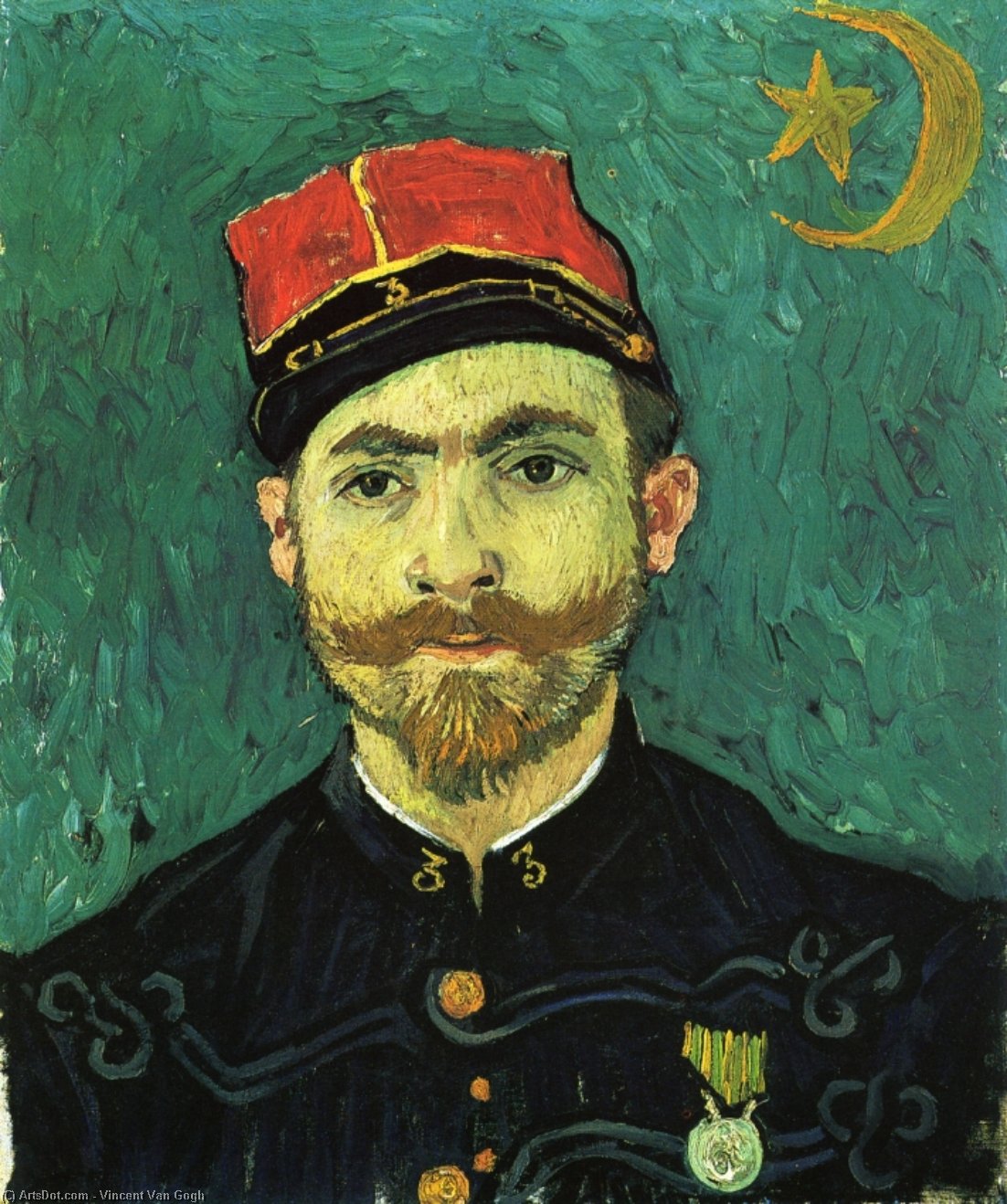 The Lover, Portrait Of Paul-eugene Milliet (also Known As Portrait Of Lieutanant Milliet) — Vincent Willem Van Gogh