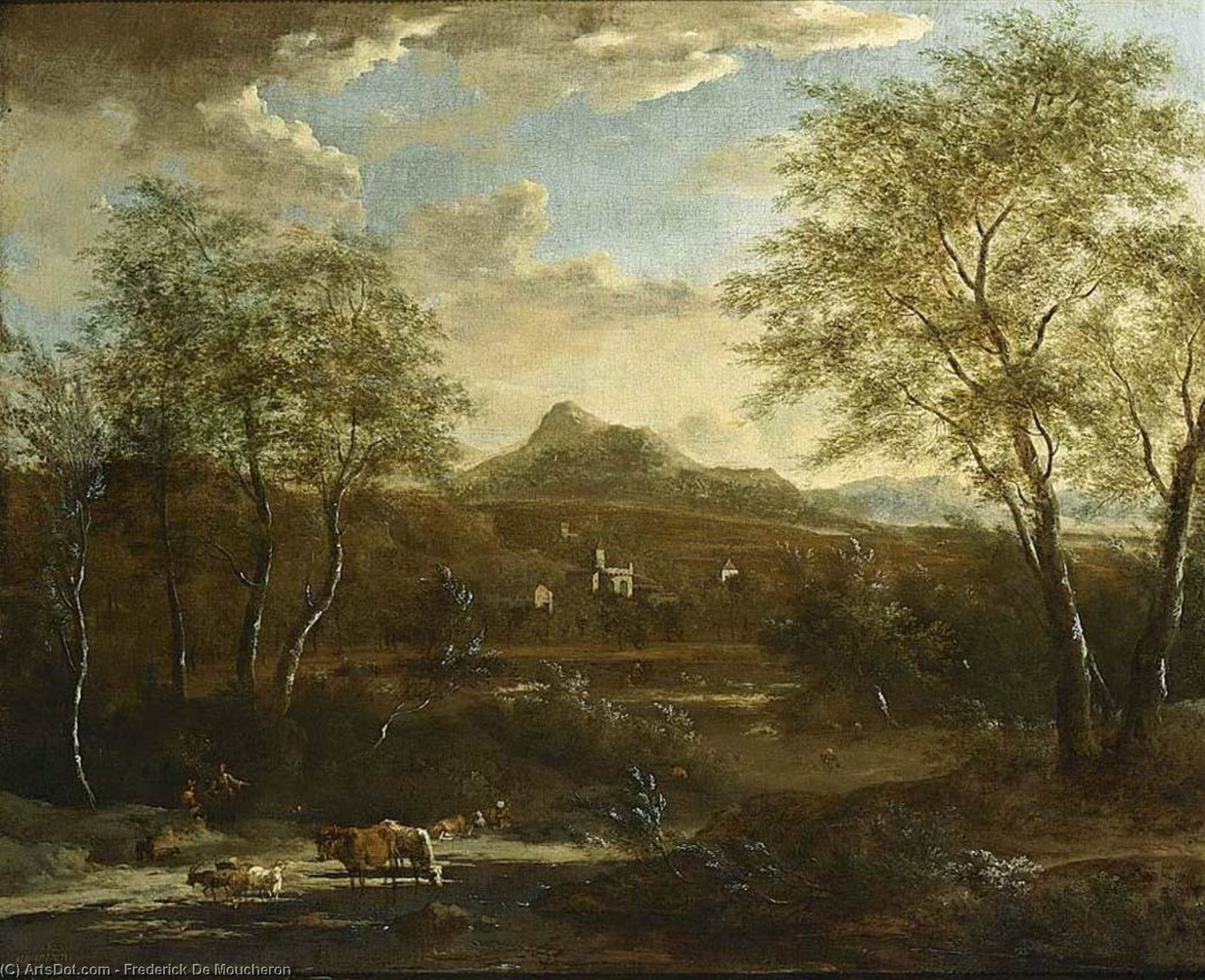 An Extensive Wooded Landscape — Frederick De Moucheron