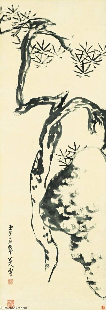 Pine Tree And Rock — Bada Shanren