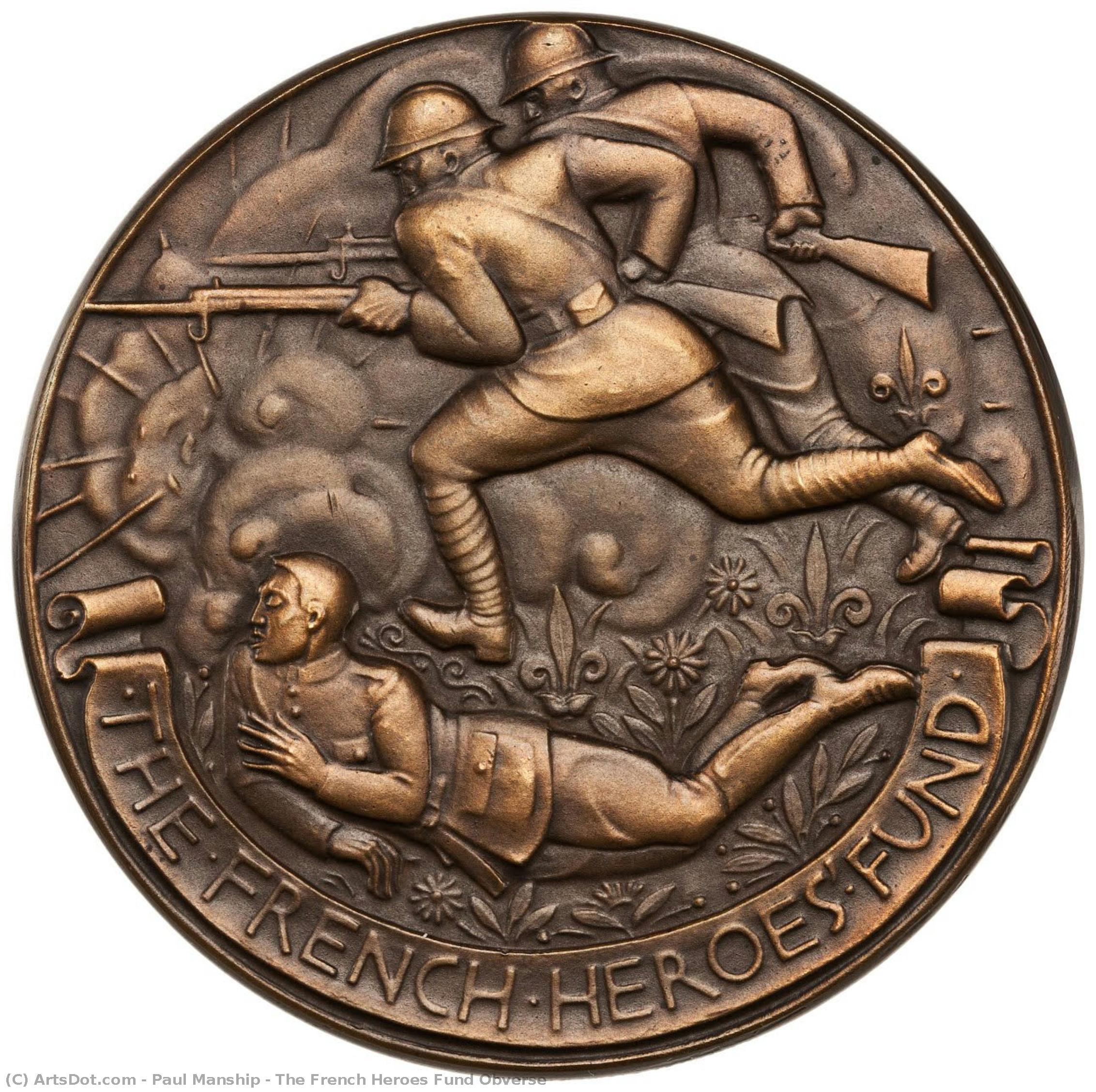 The French Heroes Fund Obverse — Paul Manship