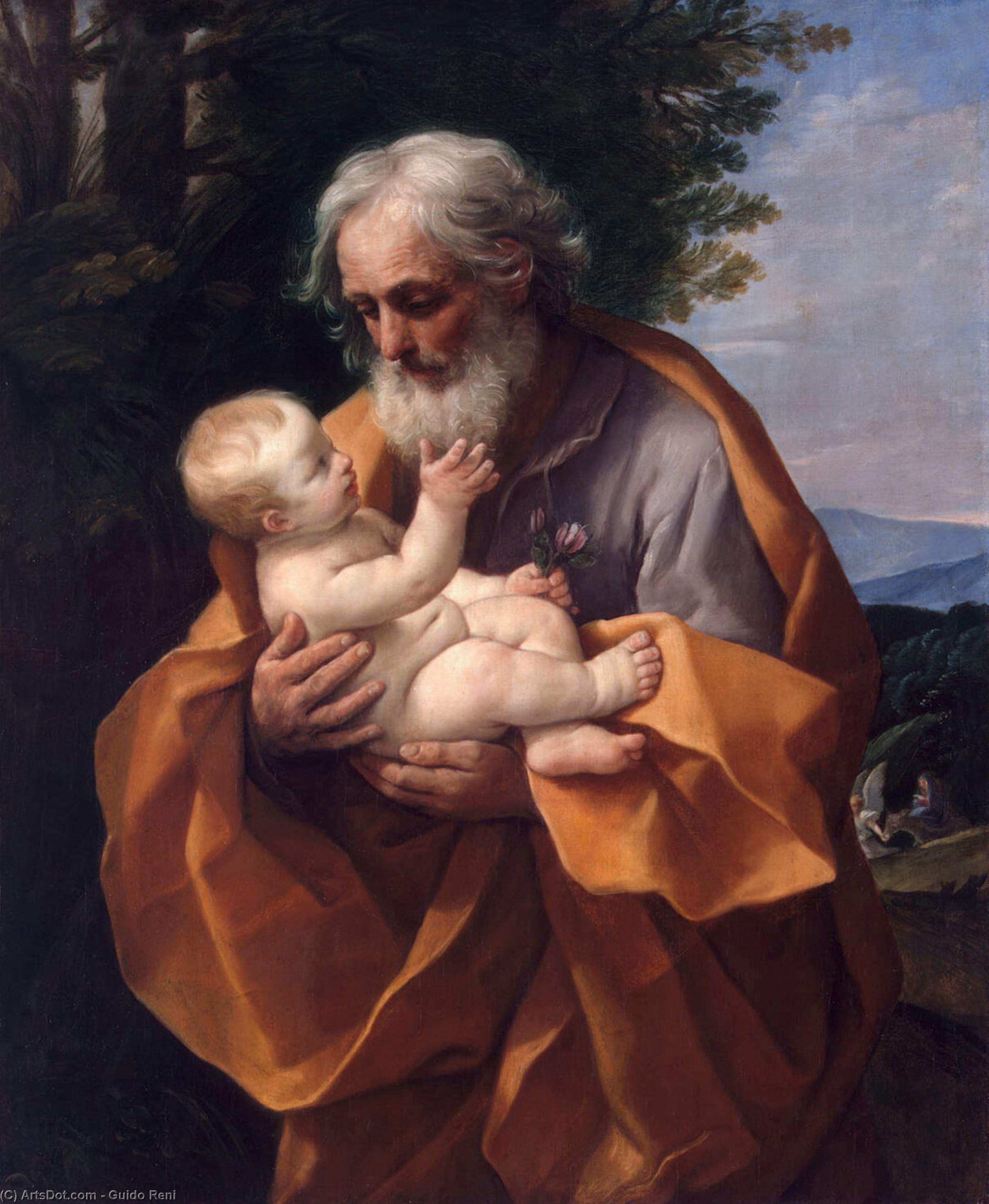 St Joseph With The Infant Jesus — Reni Guido (le Guide)
