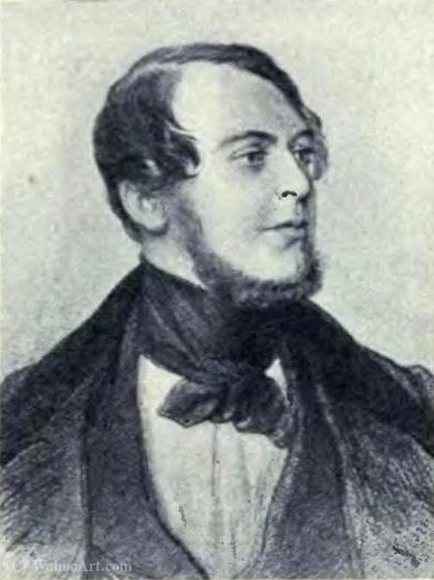Austrian Author Friedrich Halm. — Josef Franz Danhauser