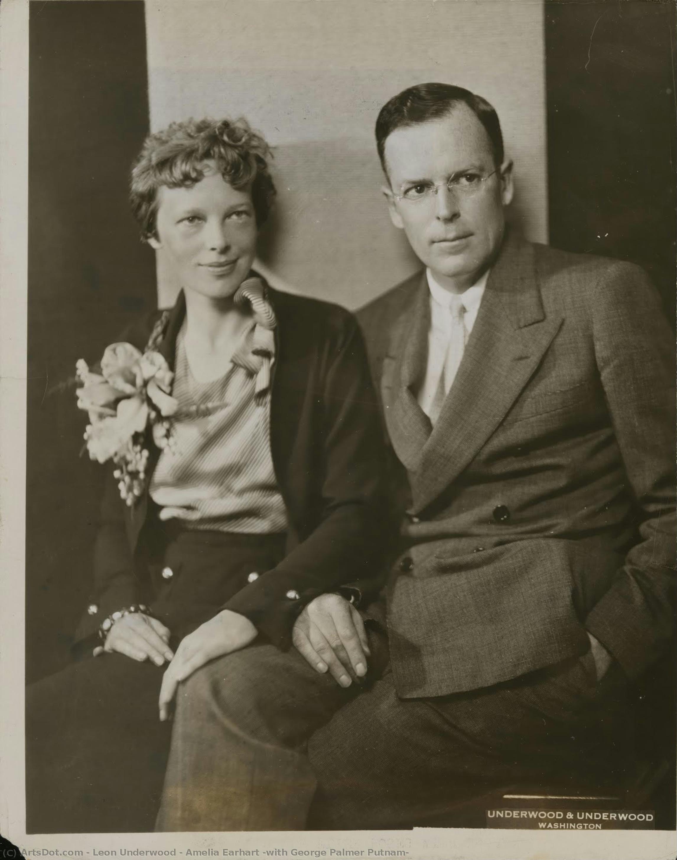 Amelia Earhart (with George Palmer Putnam) — Leon Underwood