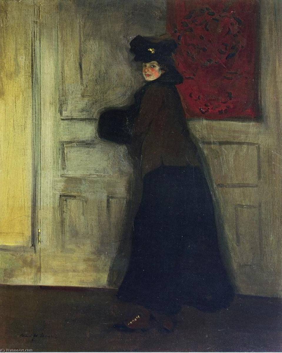 Lady With Muff — Alfred Henry Maurer