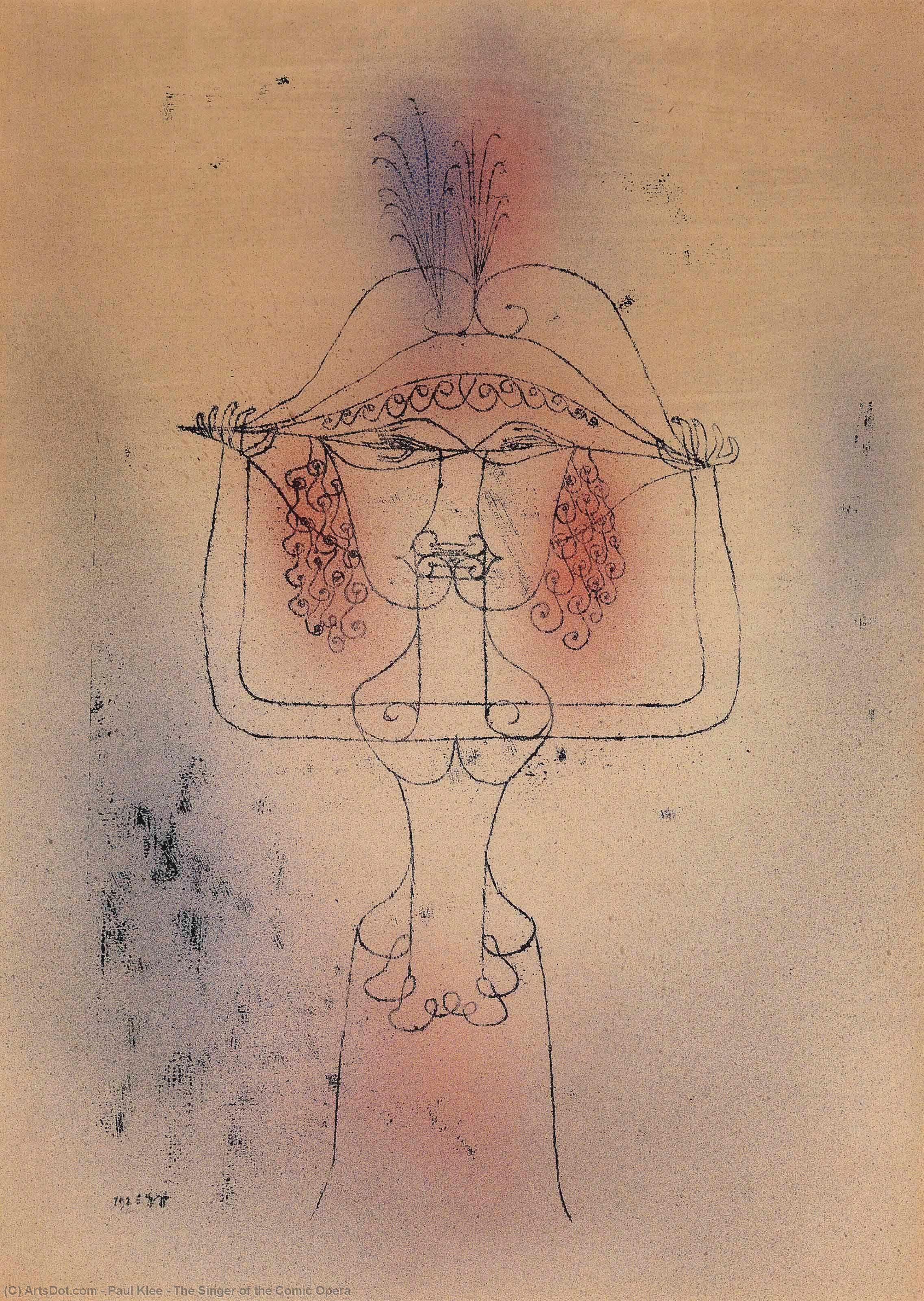 The Singer Of The Comic Opera — Paul Klee
