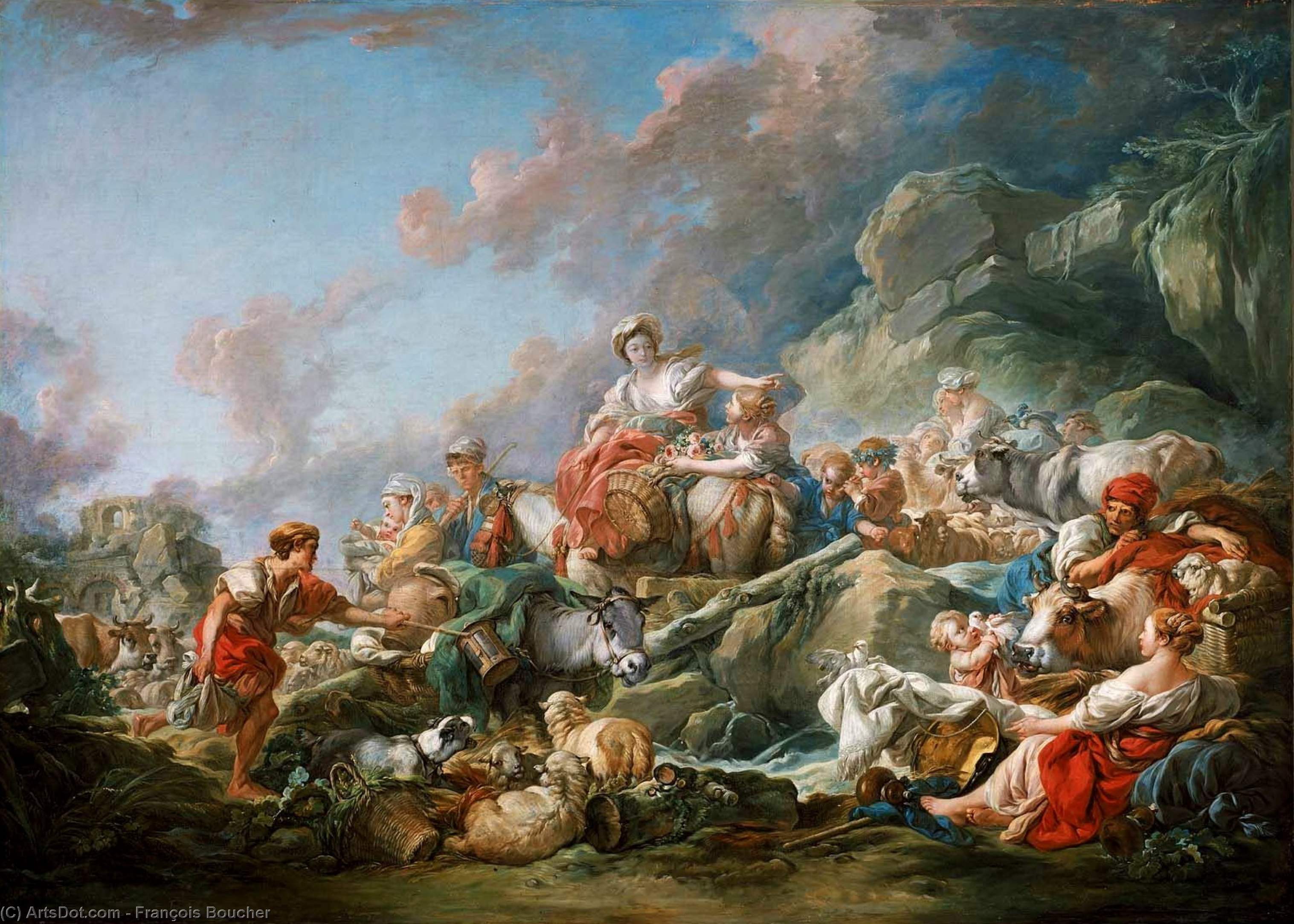 Return From Market — François Boucher