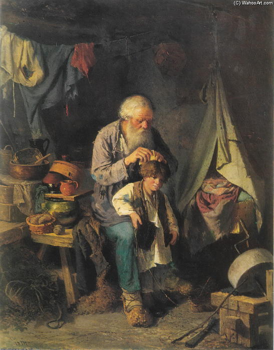 Grandfather And Grandson — Vasily Grigoryevich Perov
