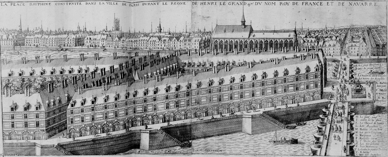 La Place Dauphine Sous Le Règne De Henri Iv — Claude Chastillon
