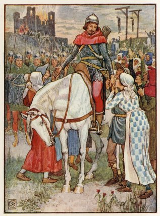 Robin Hood Is Thanked By The Peasants — Walter Crane
