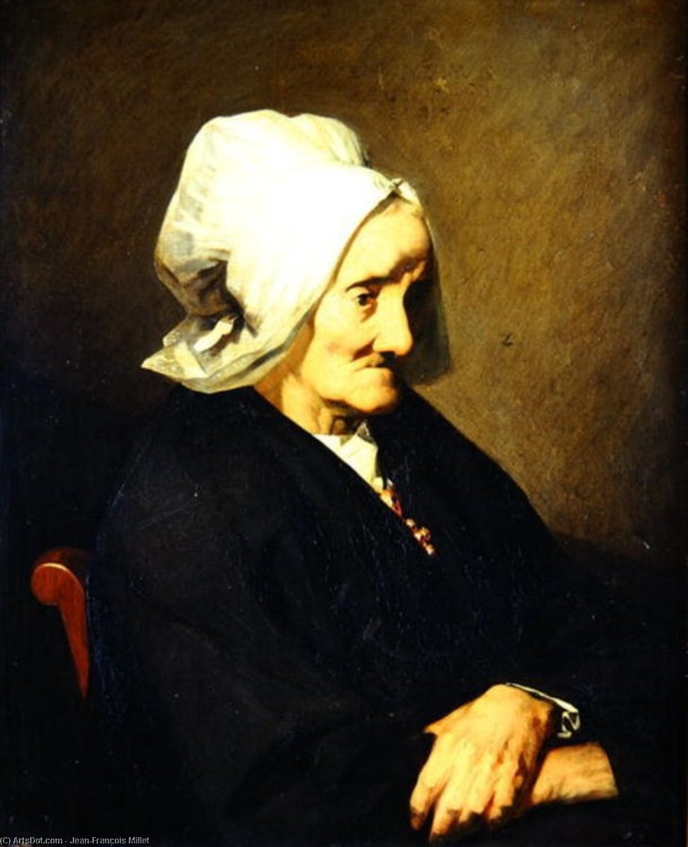 Portrait Of The Widow Roumy — Jean-françois Millet