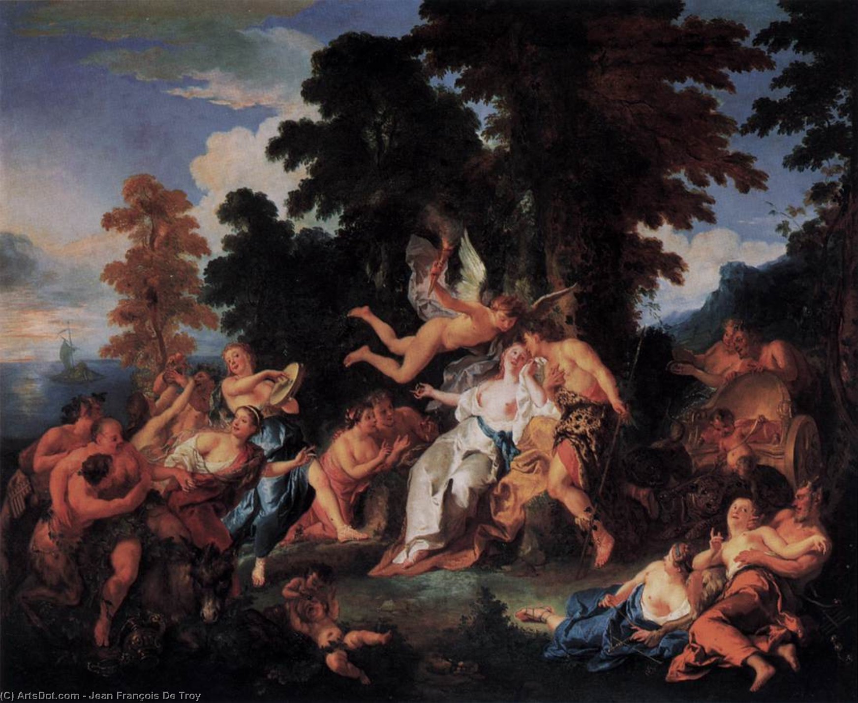 Bacchus And Ariadne — Jean François De Troy