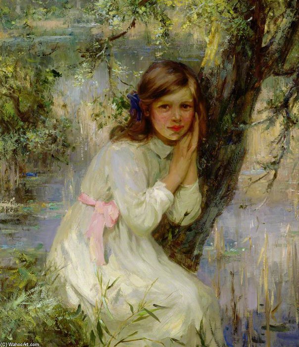 Echo, Girl Resting By A Tree — William Stewart Macgeorge