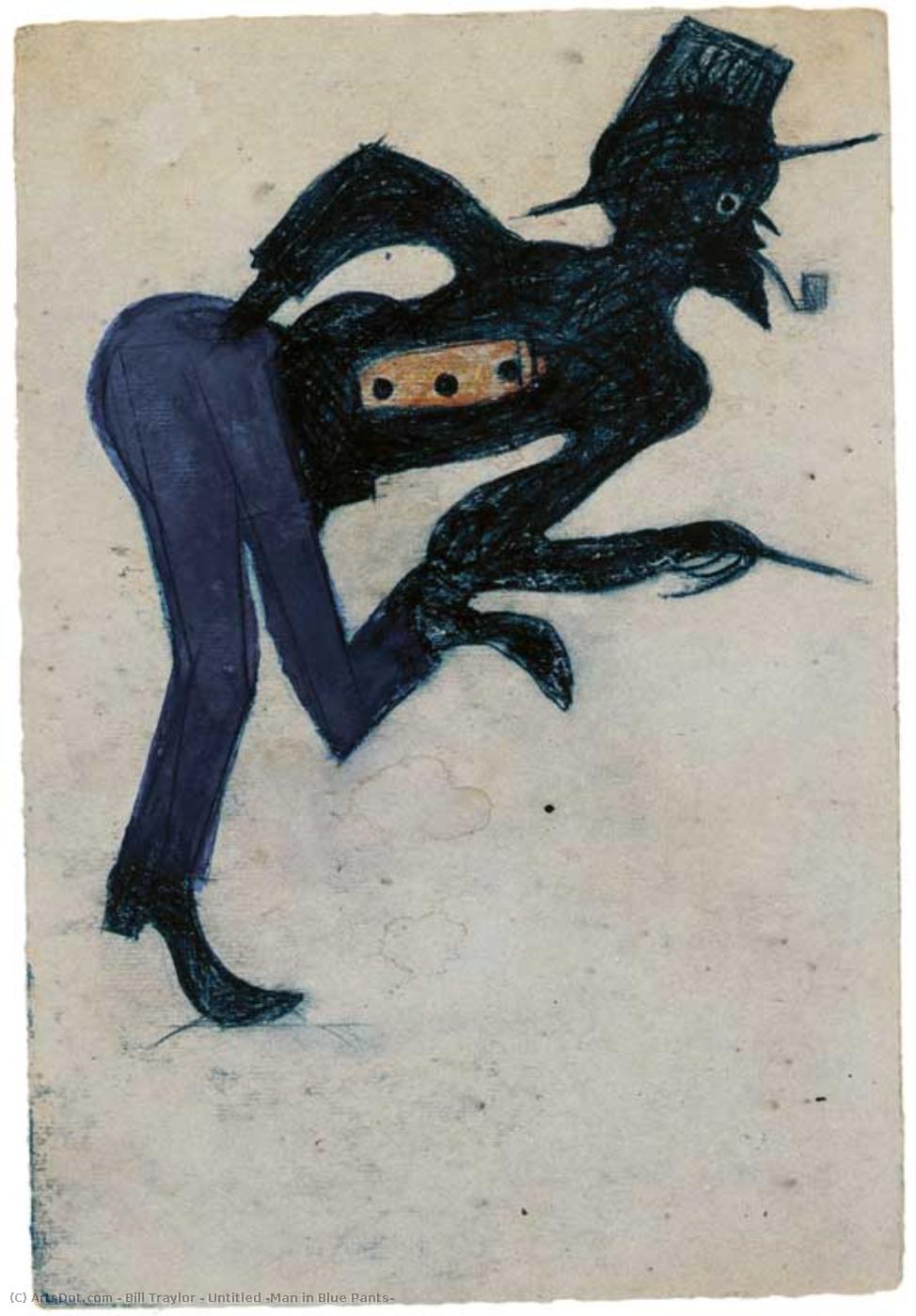 Untitled (man In Blue Pants) — Bill Traylor