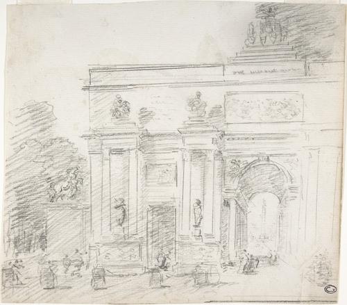Sketch Of Triumphal Arch — Hubert Robert
