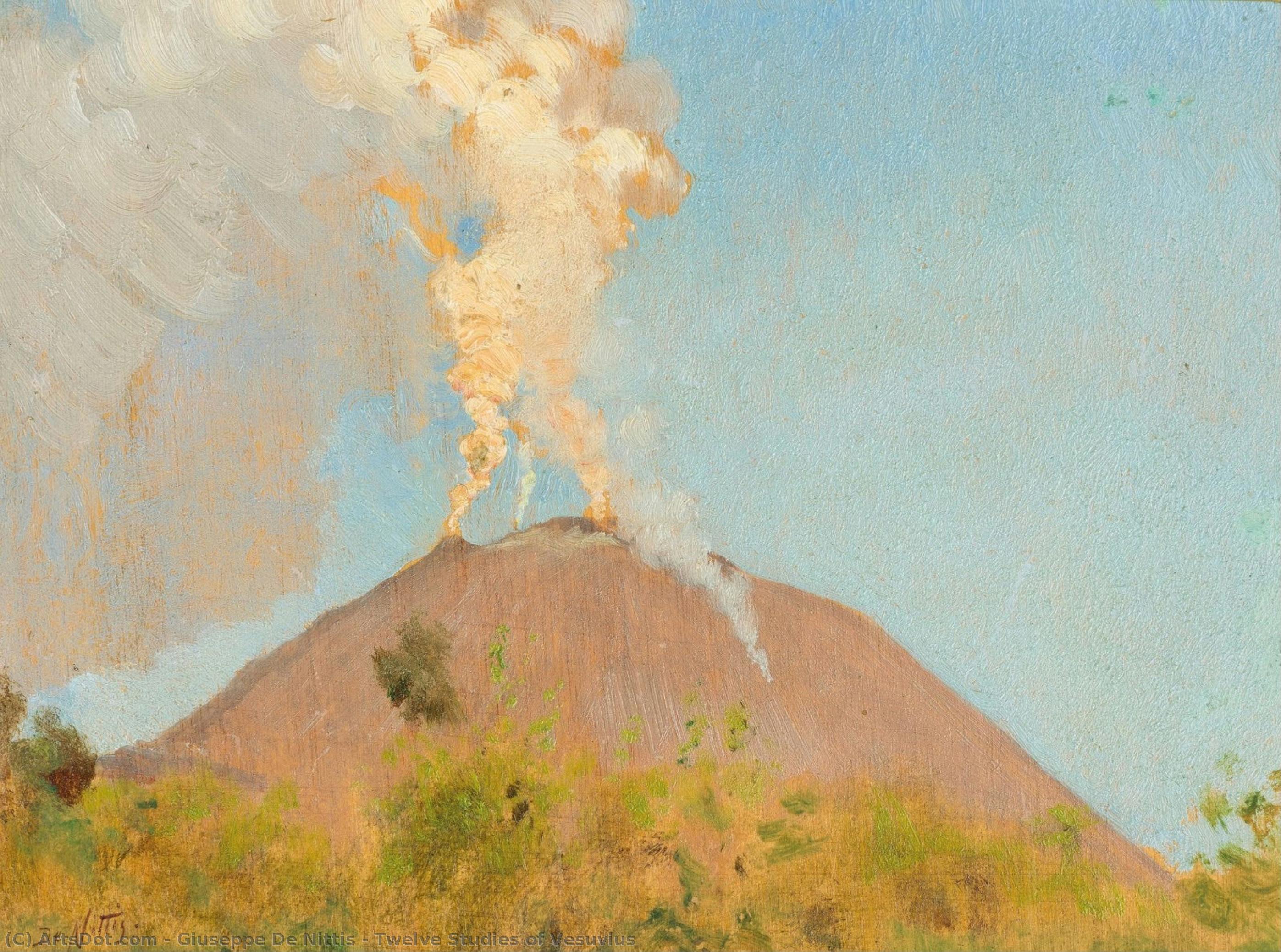 Twelve Studies Of Vesuvius — Giuseppe De Nittis