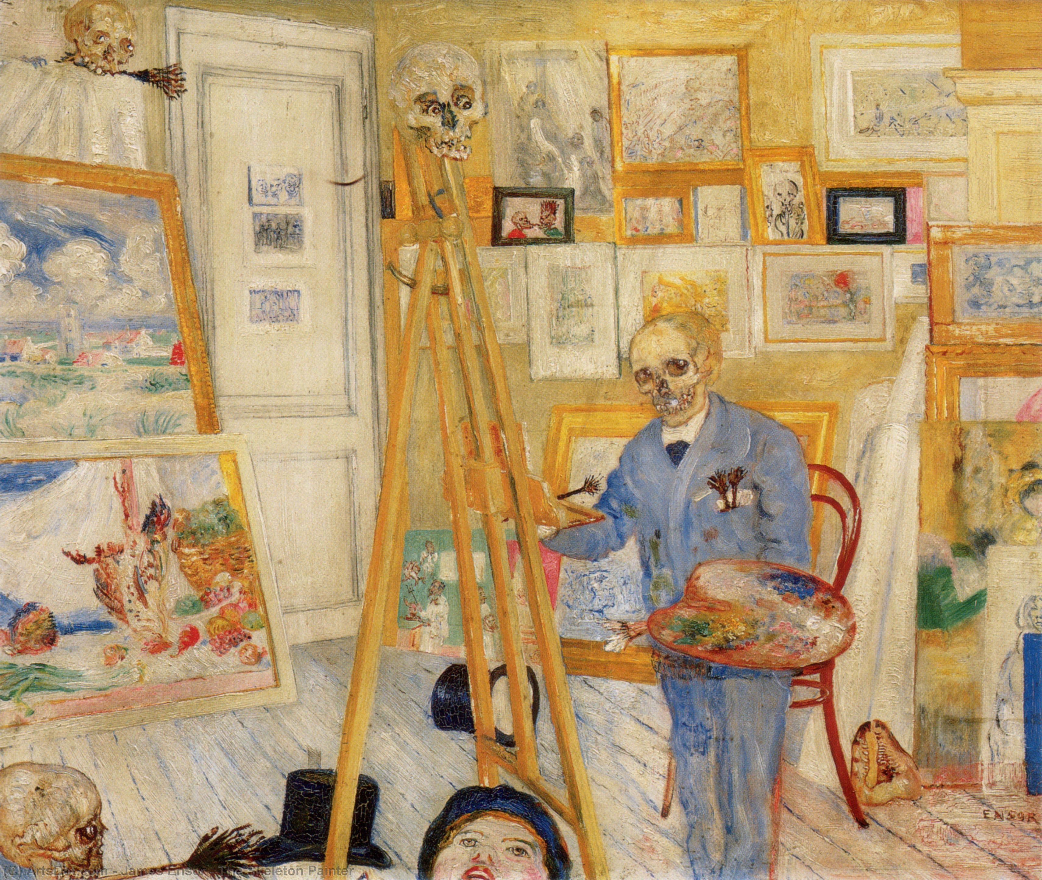 The Skeleton Painter — James Ensor