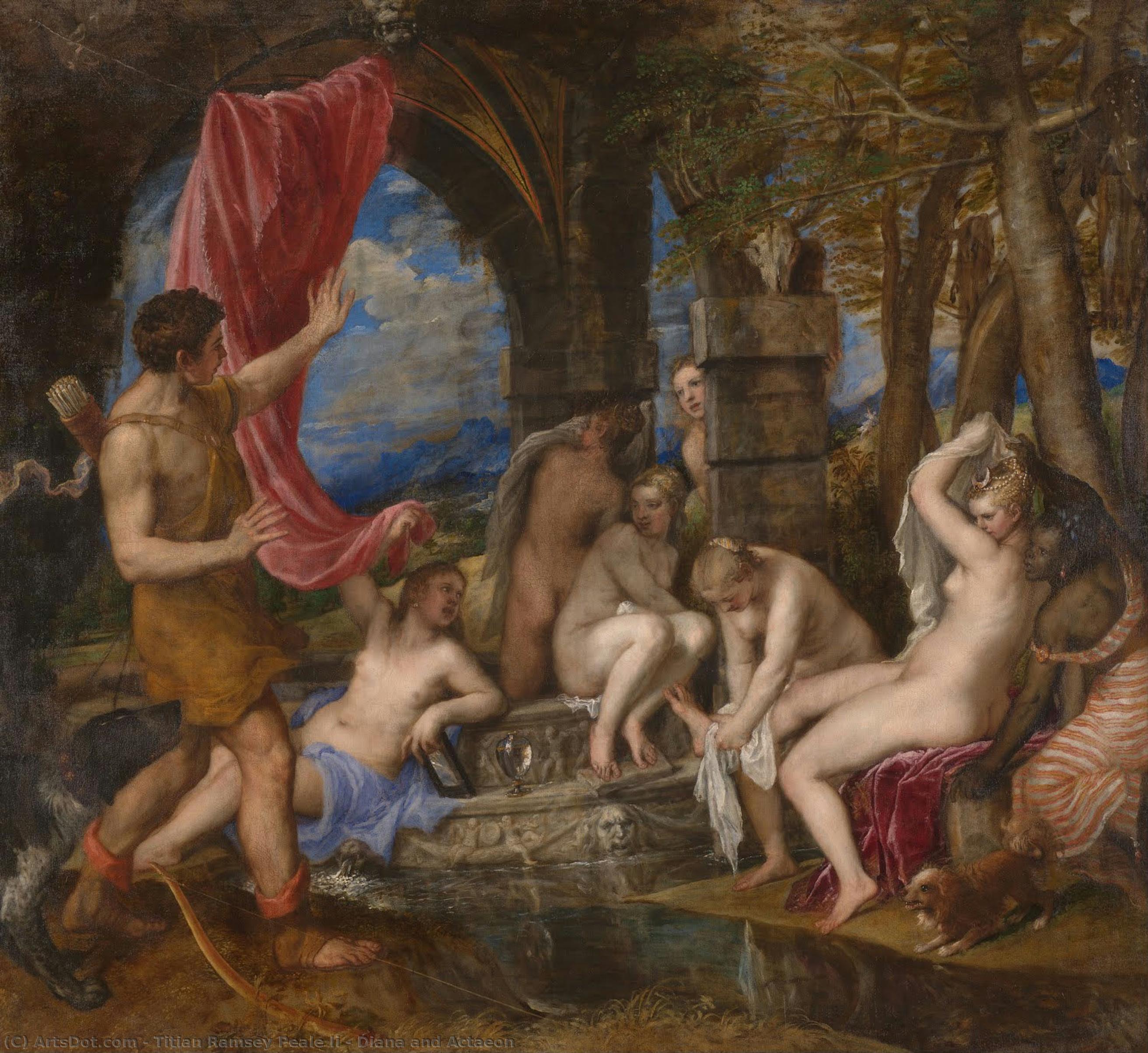 Diana And Actaeon — Titian Ramsay Peale Ii