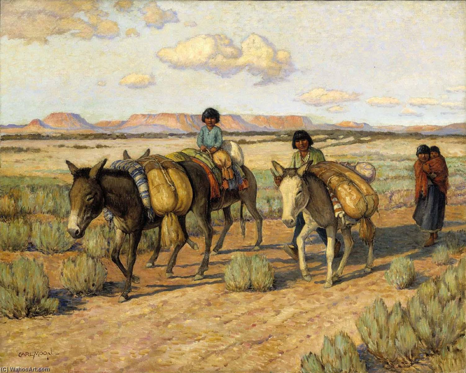 Going Home With The Harvest — Carl Moon