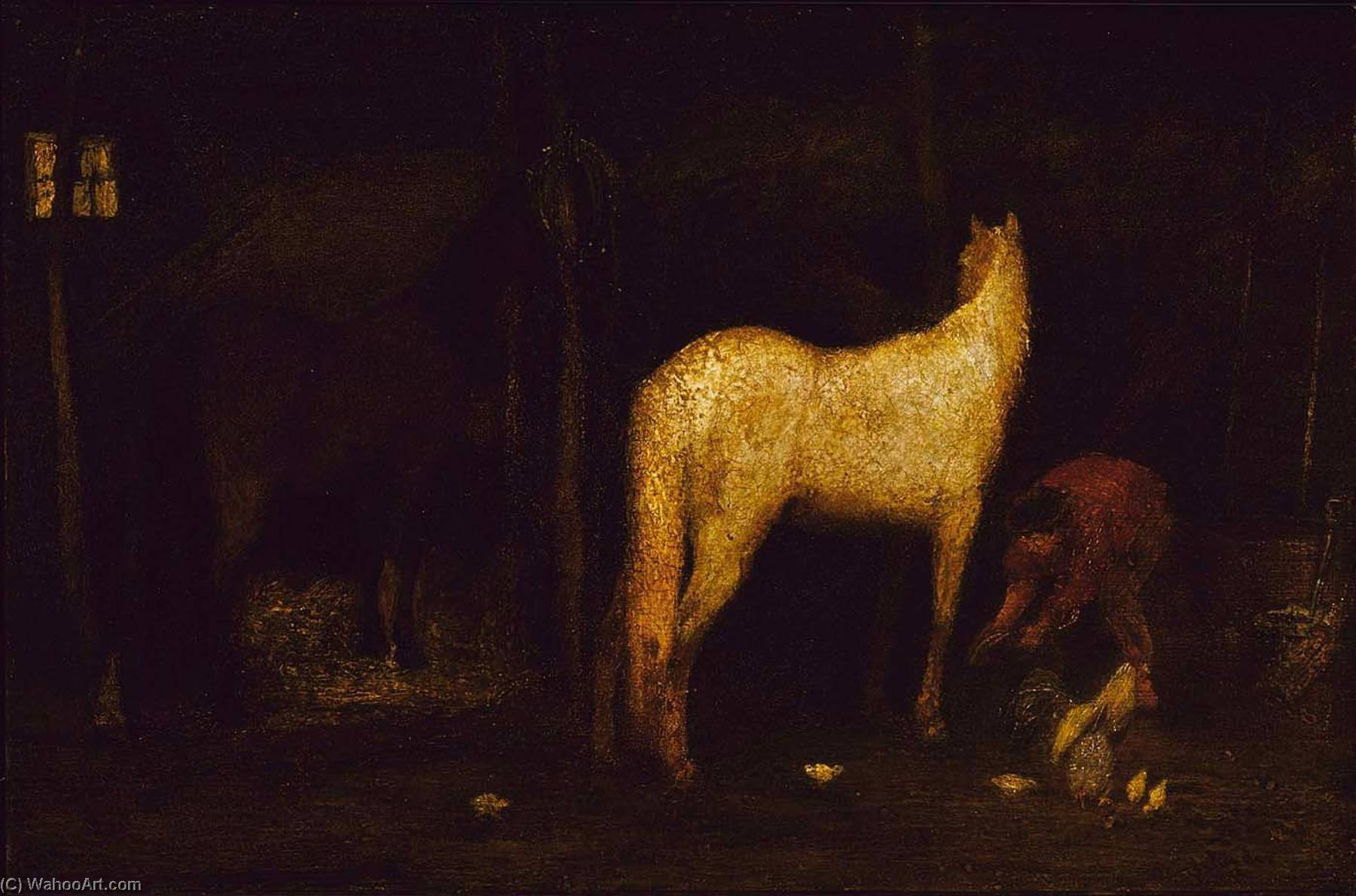 In The Stable — Albert Pinkham Ryder