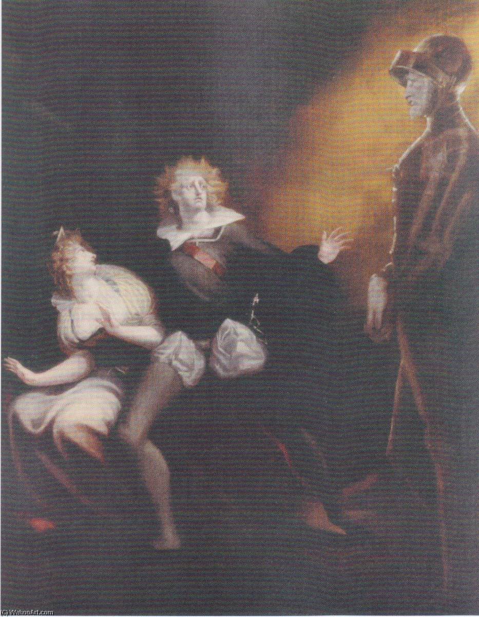 German Gertrud, Hamlet Und Der Geist Des Vaters — Johann Heinrich Füssli