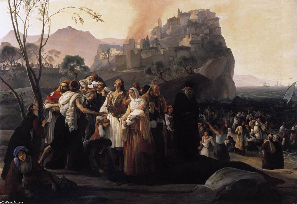 The Refugees Of Parga — Francesco Hayez