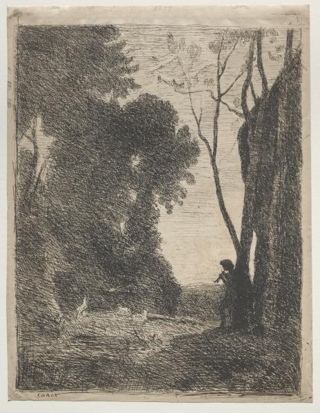 The Little Shepherd — Jean-baptiste-camille Corot