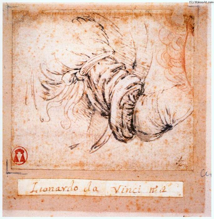 Sleeve Study For The Annunciation — Leonardo Da Vinci