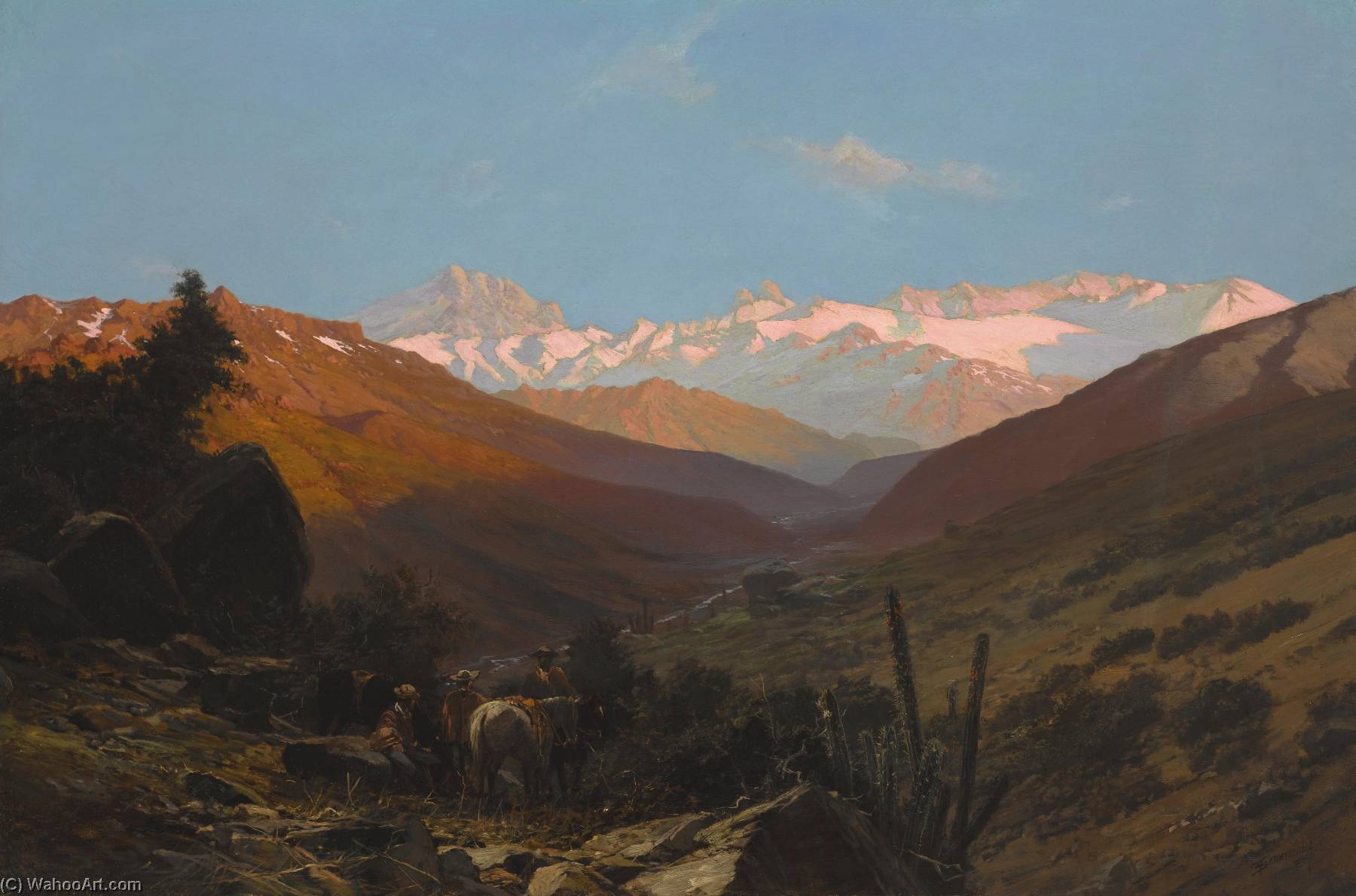 A Scene In The Andes, Chile — Thomas Jacques Somerscales