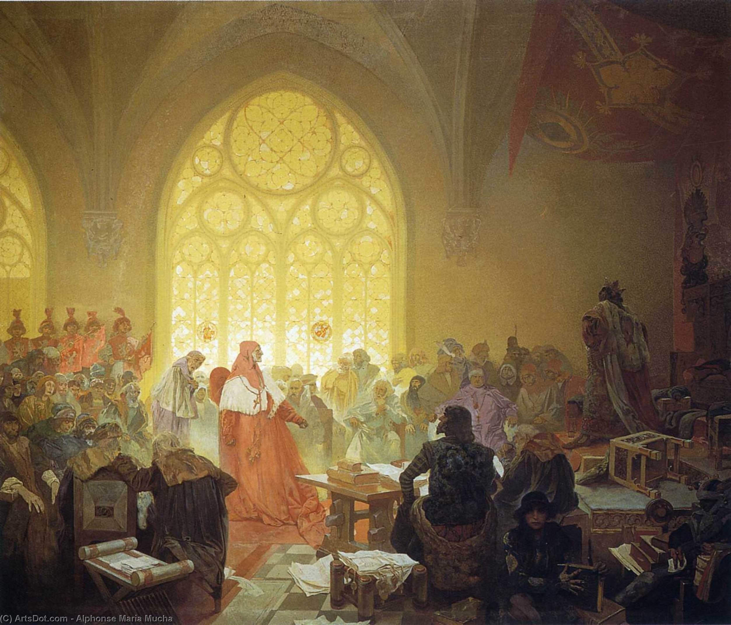 The Hussite King Jiri Z. Podebrad — Alphonse Mucha