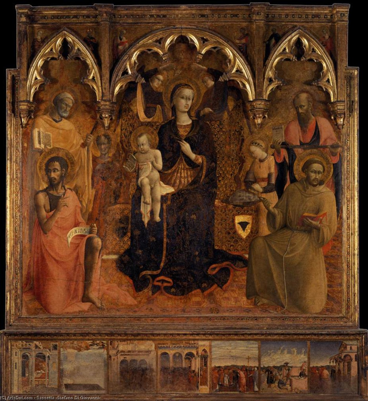 The Virgin And Child With Saints — Sassetta (stefano Di Giovanni)