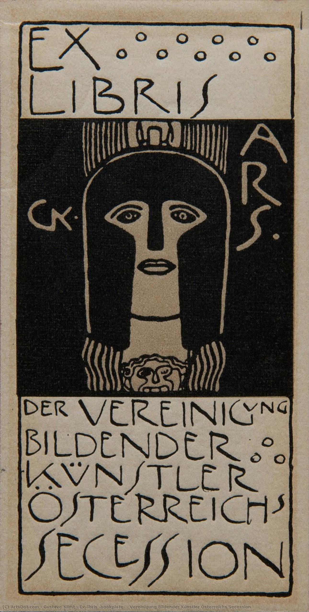 Ex-libris (bookplate) - Vereinigung Bildender Künstler Österreichs Secession — Gustav Klimt