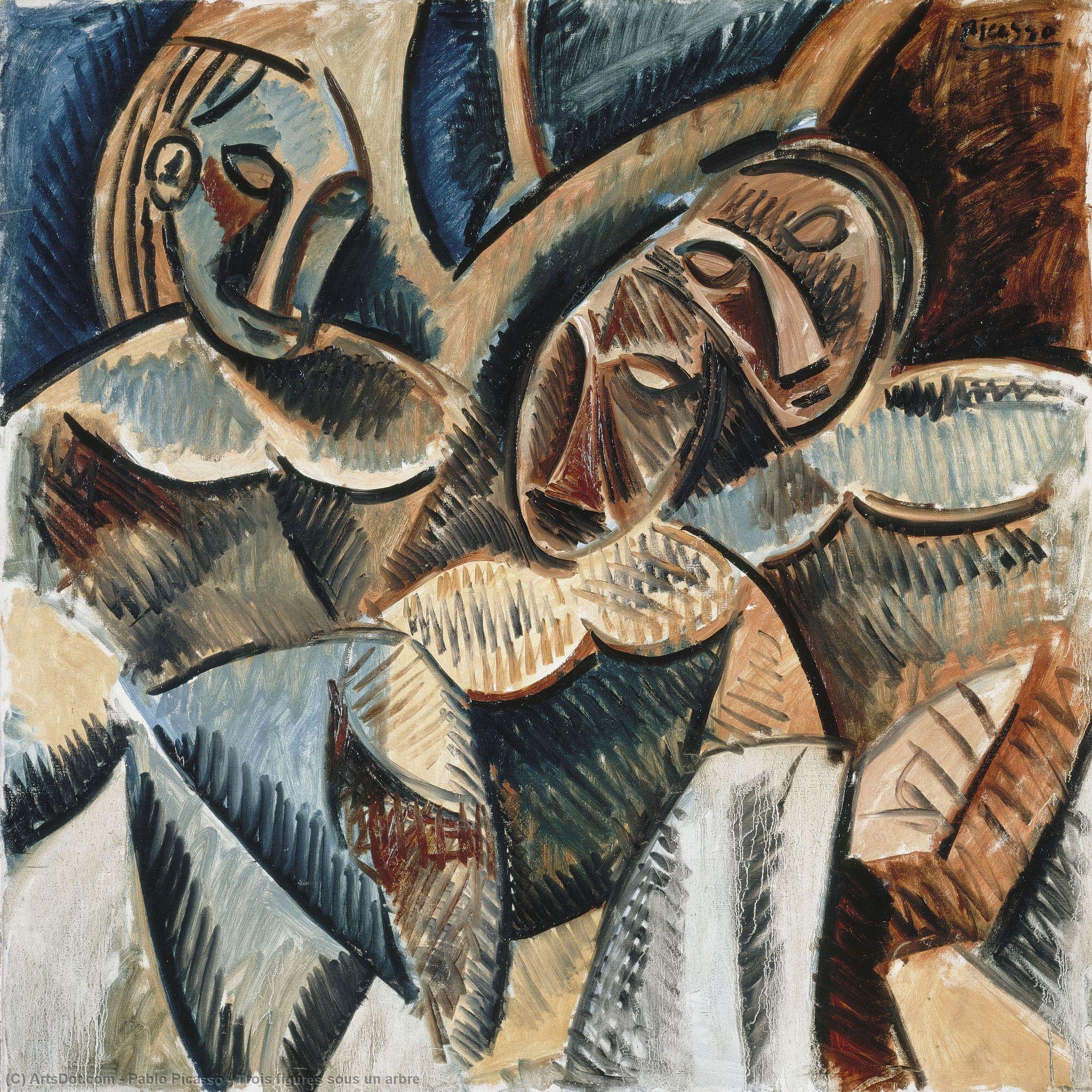 Trois Figures Sous Un Arbre — Pablo Picasso