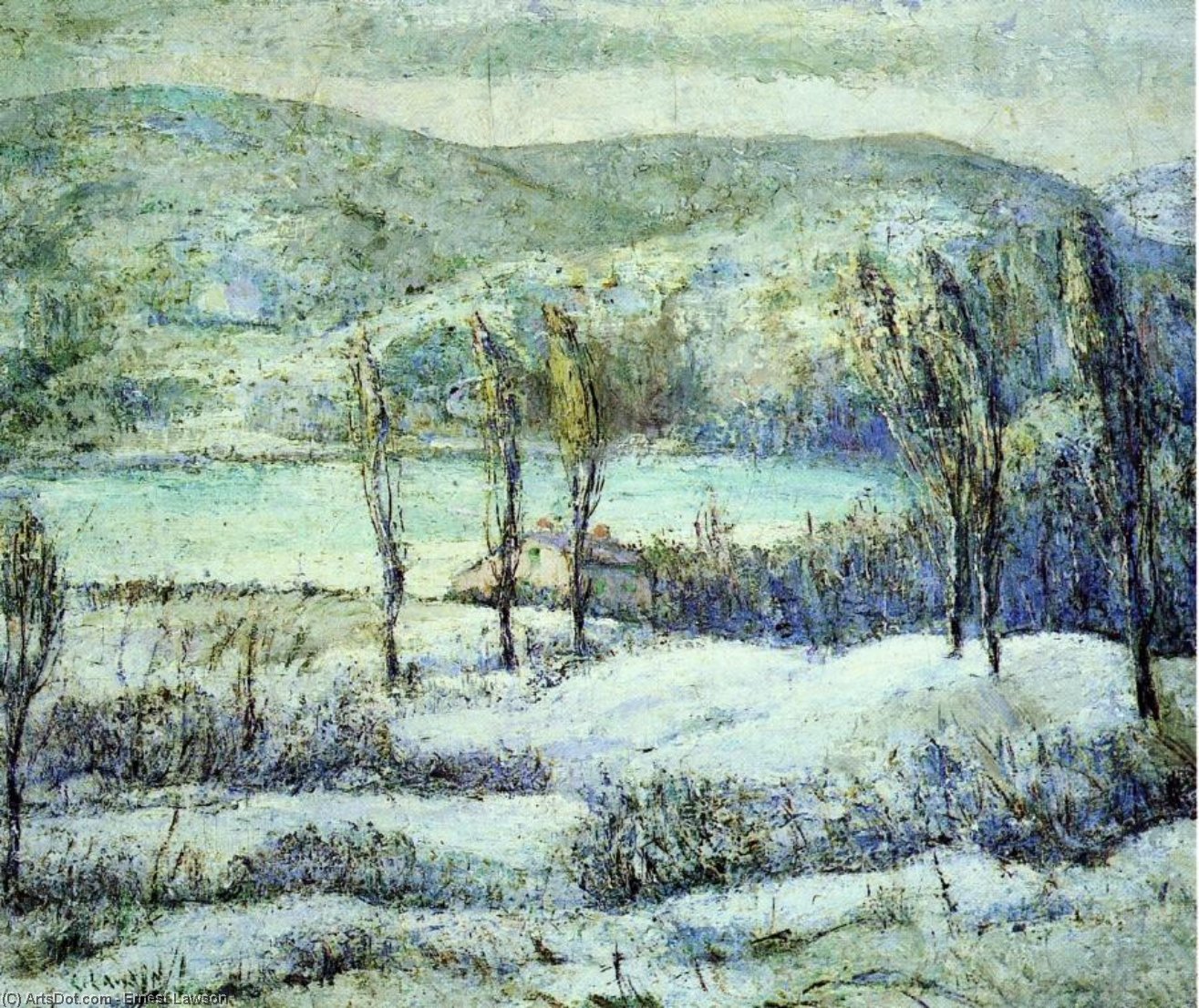 Winter Scene — Ernest Lawson