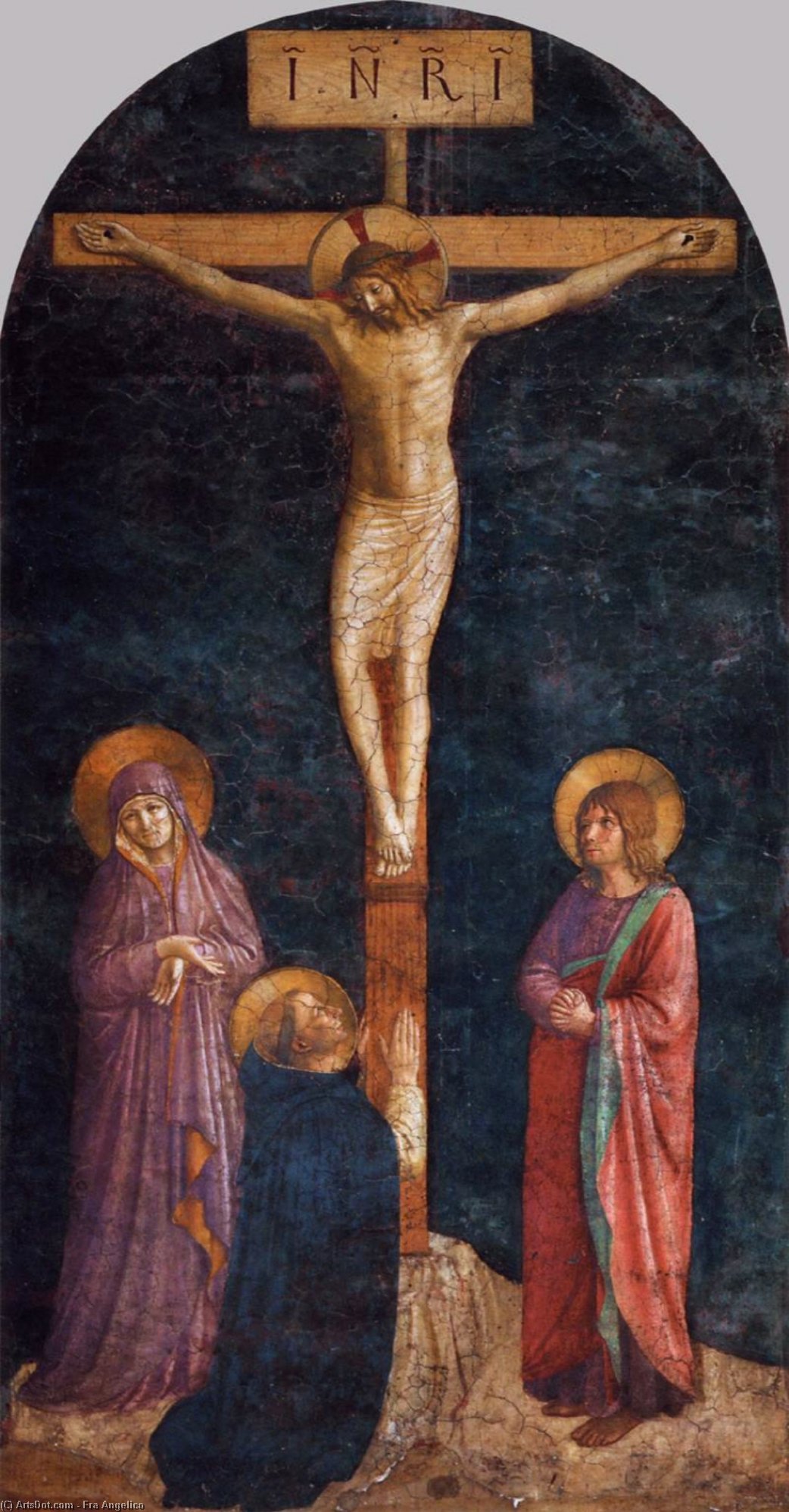 Crucifixion With St Dominic — Fra Angelico