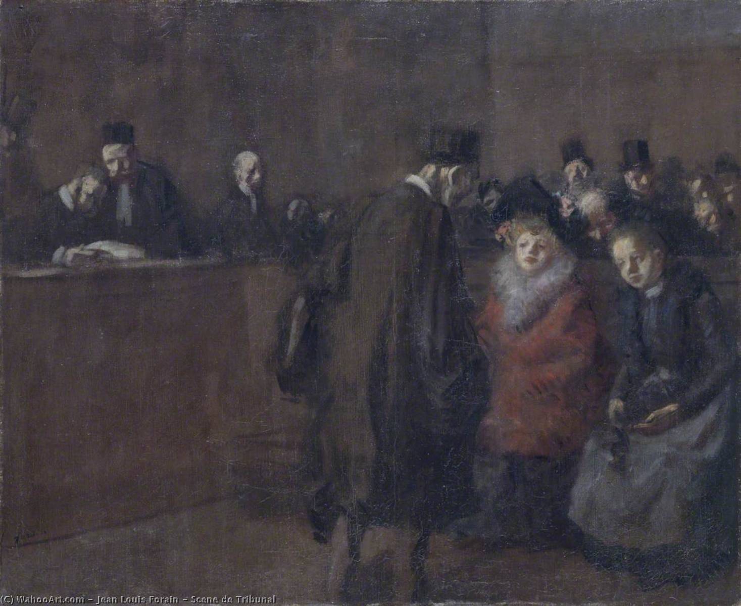 Scene De Tribunal — Jean Louis Forain