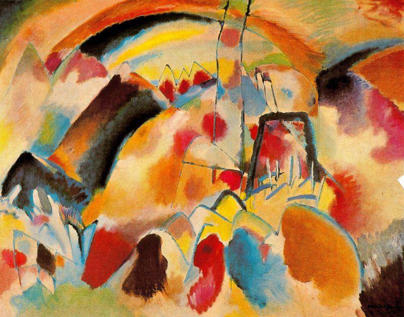Paisaje Con Iglesia — Wassily Wassilyevich Kandinsky