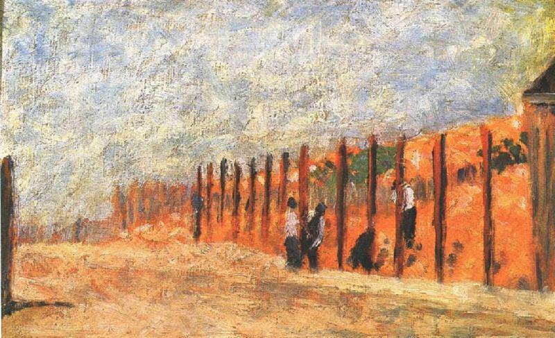 Peasants Driving Stakes — Georges Seurat
