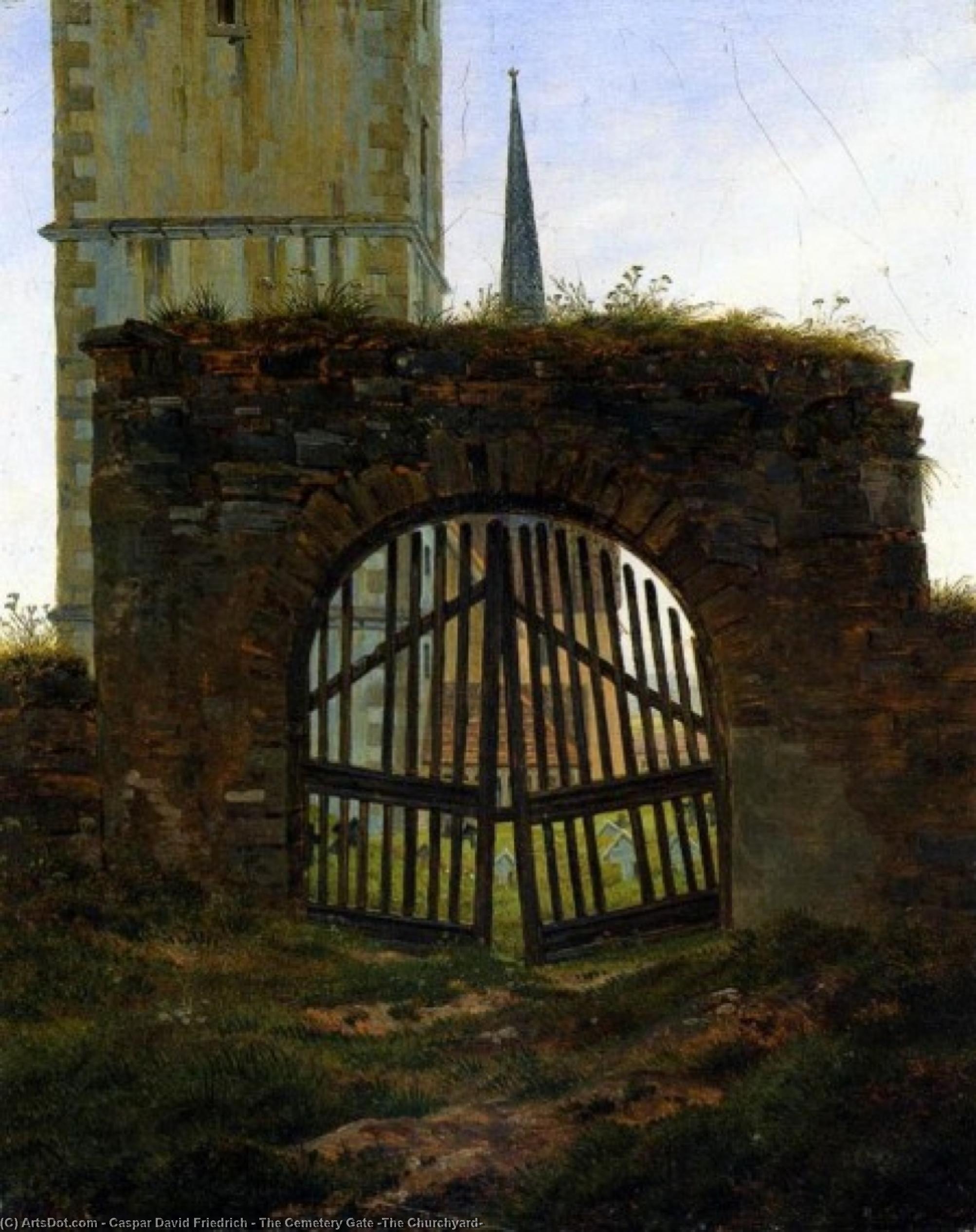 The Cemetery Gate (the Churchyard) — Caspar David Friedrich