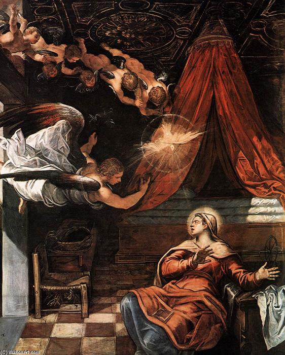 The Annunciation (detail) — Jacopo Tintoretto