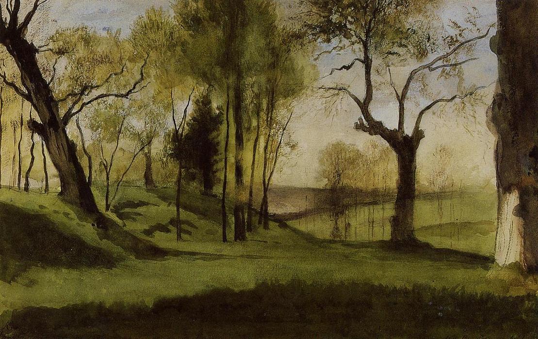 View Of The Villa Borthese — Gustave Moreau