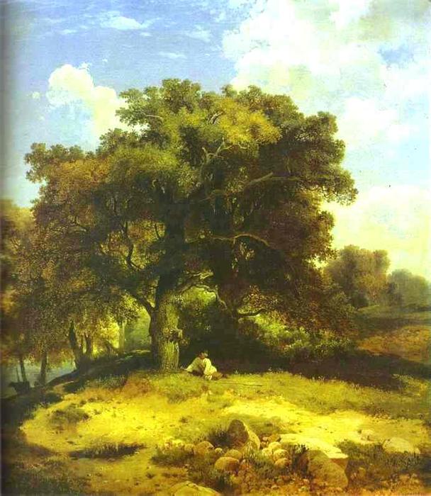 Landscape With Oaks — Alexei Kondratyevich Savrasov