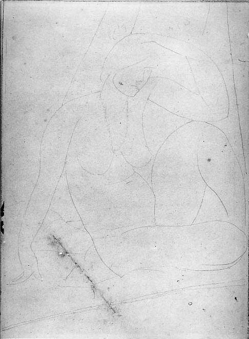 Seated Nude With Propped-up Arm — Amedeo Clemente Modigliani
