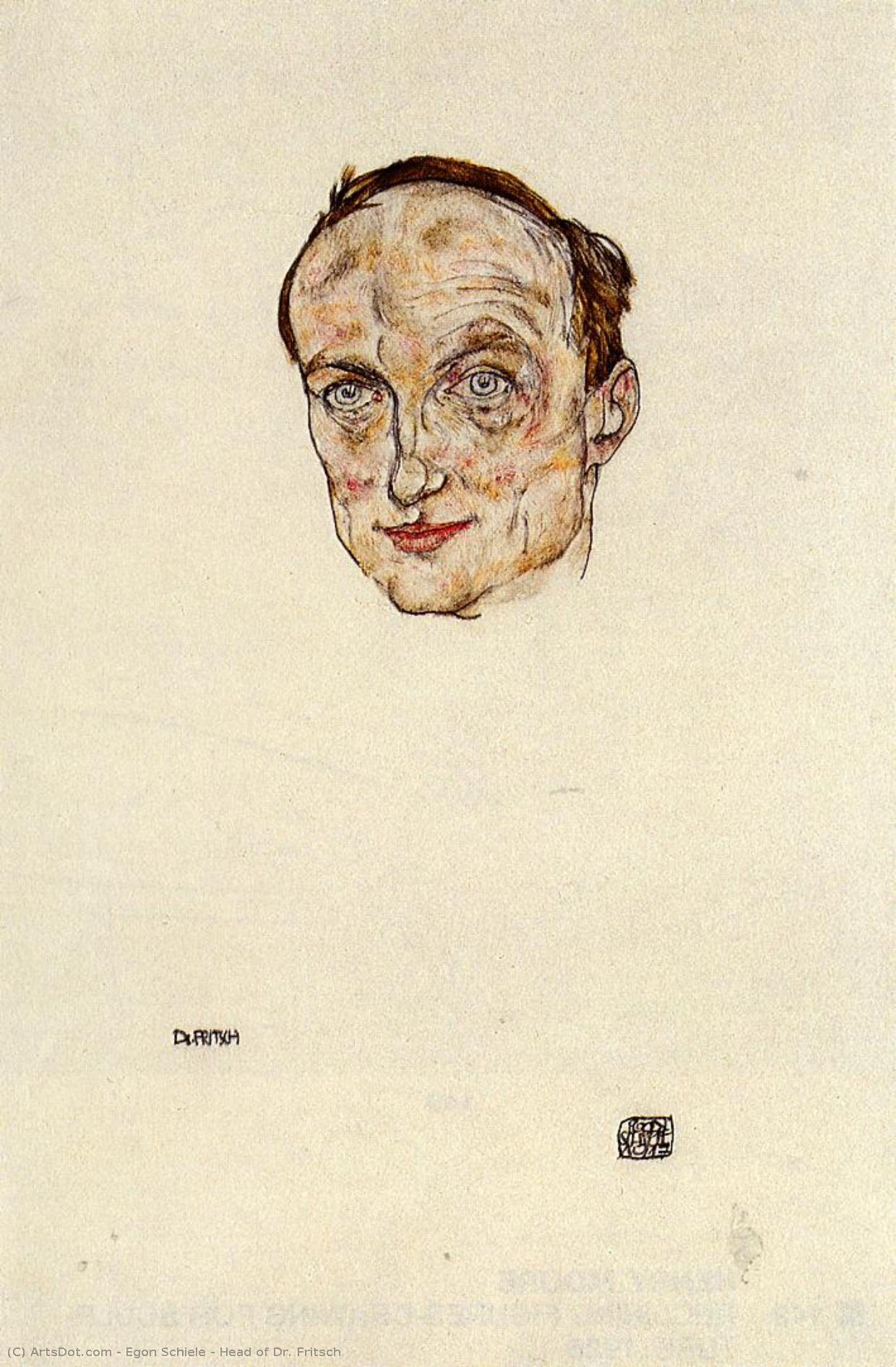 Head Of Dr. Fritsch — Egon Schiele