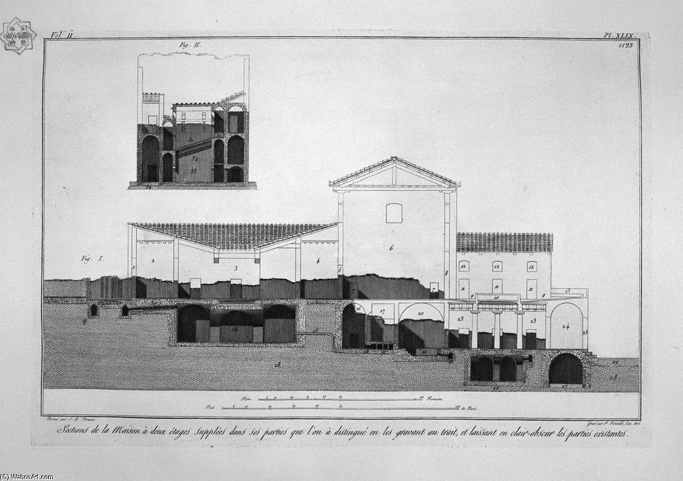 Plan Of A Two-story House — Giovanni Battista Piranesi