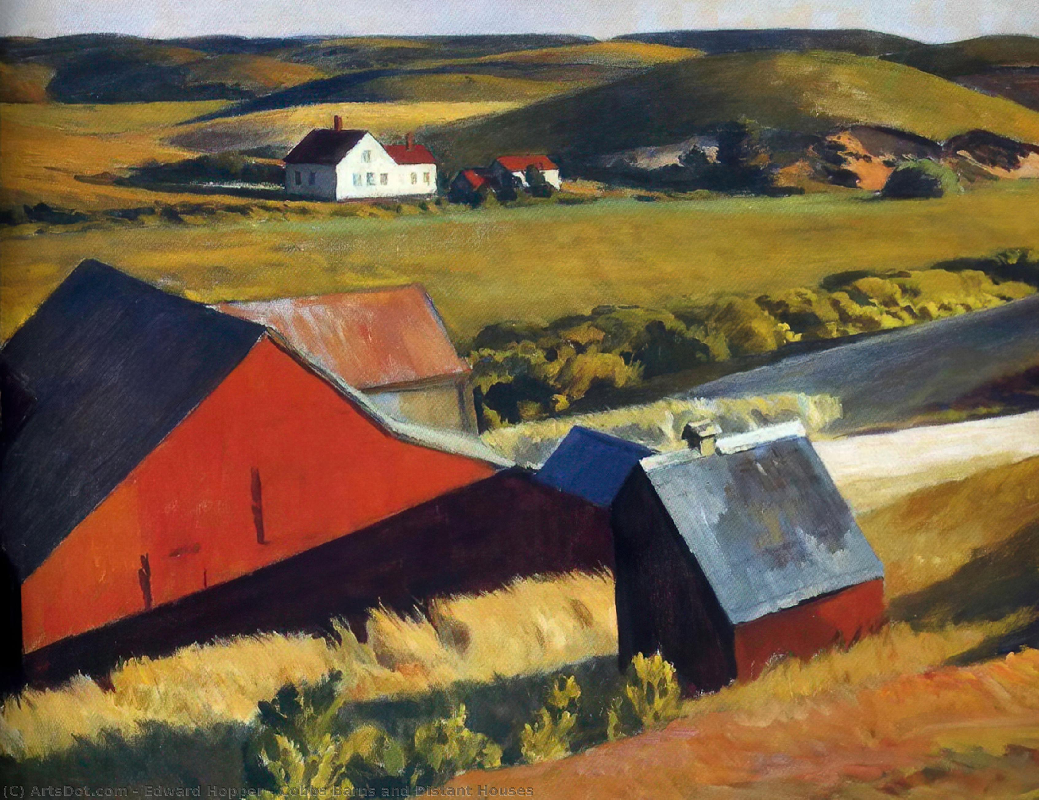 Cobbs Barns And Distant Houses — Edward Hopper