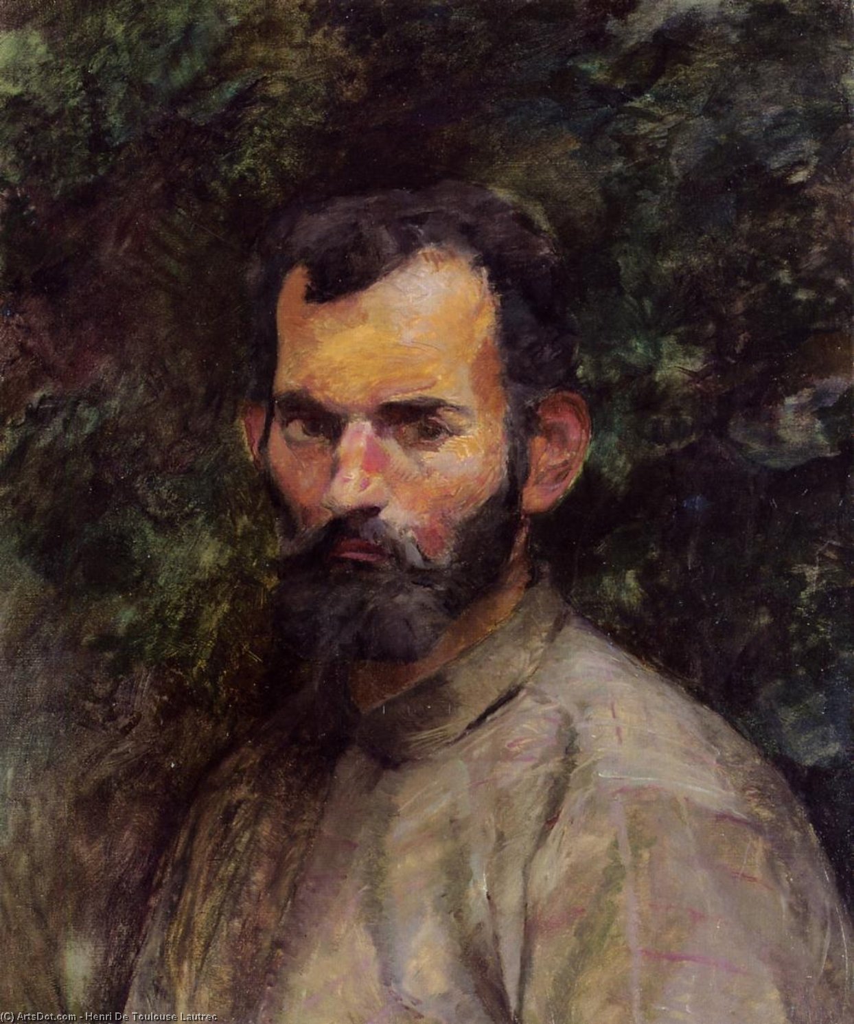 Man`s Head — Henri De Toulouse-lautrec