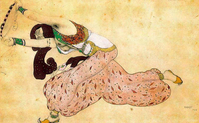 Costume Design For 'scheherazade' — Léon Bakst