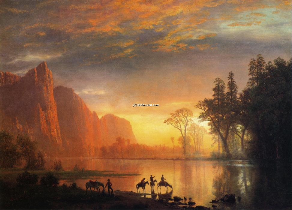 Yosemite Valley Sunset — Albert Bierstadt