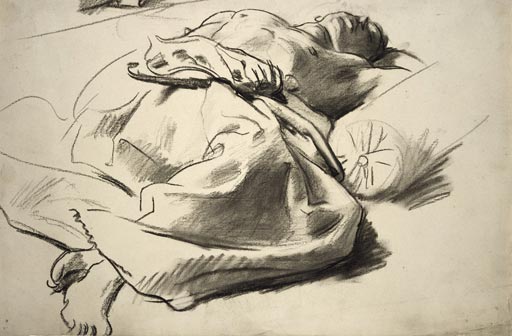 Recumbent Draped Figure — John Singer Sargent